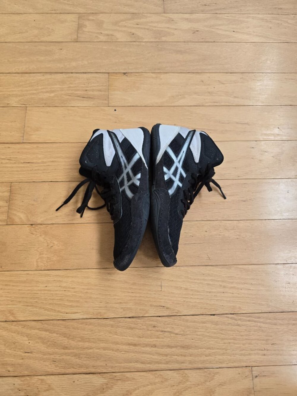 ASICS | Matflex 6 GS Black White Flat Sole Wrestling Sneakers | WMS 6.5 - Picture 8 of 9